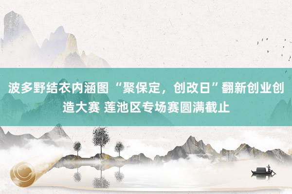 波多野结衣内涵图 “聚保定，创改日”翻新创业创造大赛 莲池区专场赛圆满截止