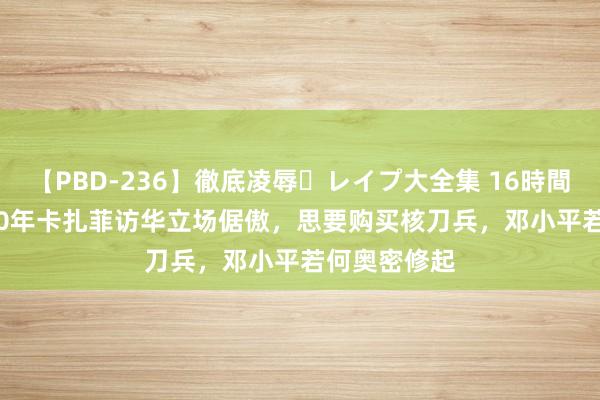 【PBD-236】徹底凌辱・レイプ大全集 16時間 第2集 1980年卡扎菲访华立场倨傲，思要购买核刀兵，邓小平若何奥密修起