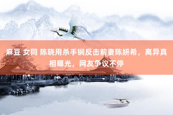 麻豆 女同 陈晓用杀手锏反击前妻陈妍希，离异真相曝光，网友争议不停