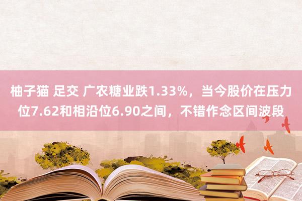 柚子猫 足交 广农糖业跌1.33%，当今股价在压力位7.62和相沿位6.90之间，不错作念区间波段