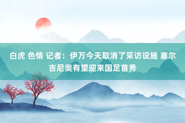 白虎 色情 记者：伊万今天取消了采访设施 塞尔吉尼奥有望迎来国足首秀